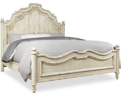 Auberose Queen Panel Bed in White