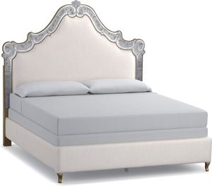Swirl King Venetian Upholstered Bed