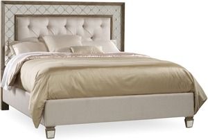 Sanctuary King Mirrored Upholstered Bed (Headboard Available to Purchase Separately)