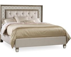 Sanctuary King Mirrored Upholstered Bed (Headboard Available to Purchase Separately)