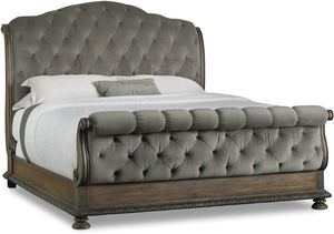 Rhapsody King (93&quot; Wide) or California King (97&quot; Wide) Tufted Bed in Grey