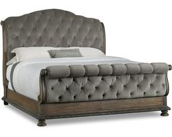 Rhapsody King (93&quot; Wide) or California King (97&quot; Wide) Tufted Bed in Grey