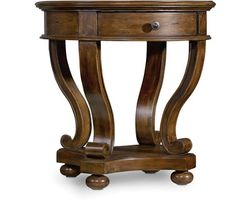 Archivist Round Accent End Table