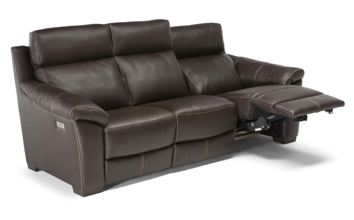 Beneficio C127 Top Grain Leather Power Sofas and Sectionals