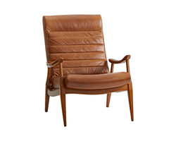 Hans Mid-Century Modern Leather Chair