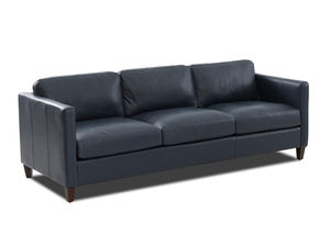 Soho Leather Sofa with Down Cushions (78&quot; or 90&quot;) Made to order leathers