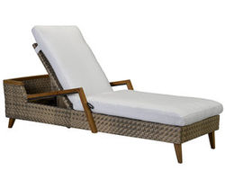 COTE D'AZUR Adjustable Teak Chaise (Made to order fabrics)