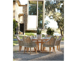 Edgewood 48" Five Piece Round Dining Room (Teak)