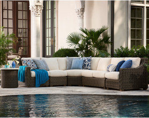 Oasis Outdoor Five Piece Sectional (Made to order fabrics)