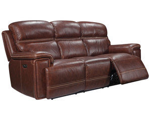 Fresno 91&quot; Dual Reclining Leather Sofa w/ Power Headrest