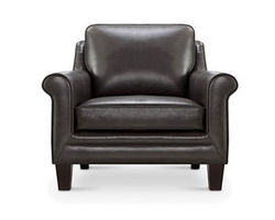 Andover Leather Chair and Ottoman