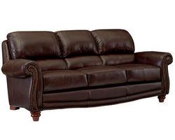 James All Leather Sofa in Tobacco