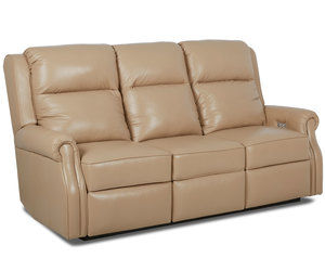 Jamestown Leather Power Headrest Power Reclining Sofa (Made to order leathers)