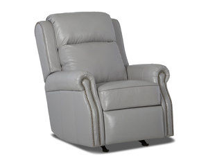 Jamestown Nailhead Leather Power Headrest Power Recliner (Made to order leathers)