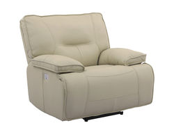 Spartacus Power Headrest Power Recliner Oyster (Leather like fabric) In stock - Fast shipping