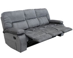 Chapman 88" Triple Reclining Sofa in Polo Fabric (In stock - Fast shipping)