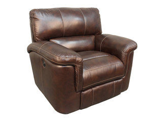 Hitchcock Cigar Leather Power Recliner