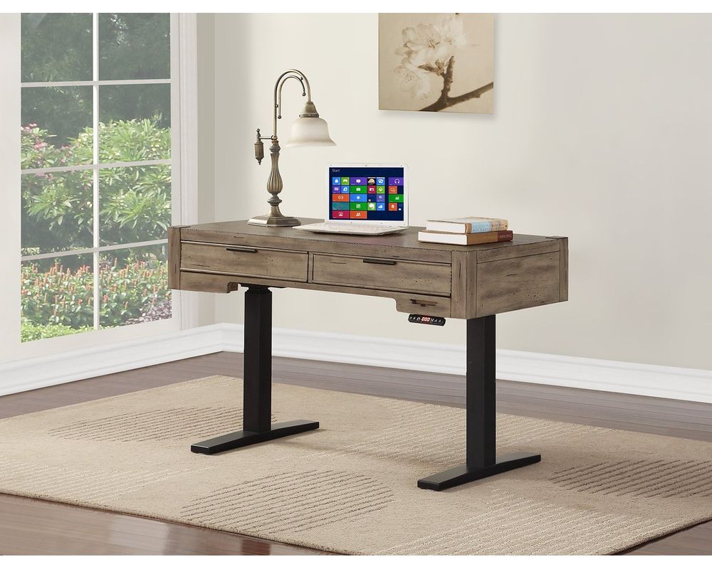 Brighton Complete 6 Pc.Power Lift Desk Home Office Set | Sofas and ...