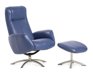 Quantum Q05 Chair and Ottoman (Made to order fabrics and leathers)