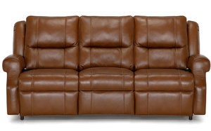 Hawkins Leather Power Headrest Power Reclining Sofa ( 89&quot;)