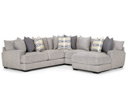 Barton 808 Stationary Sectional (Pillows Included)