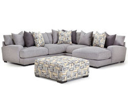 Brentwood 818 Stationary Sectional (Pillows included)