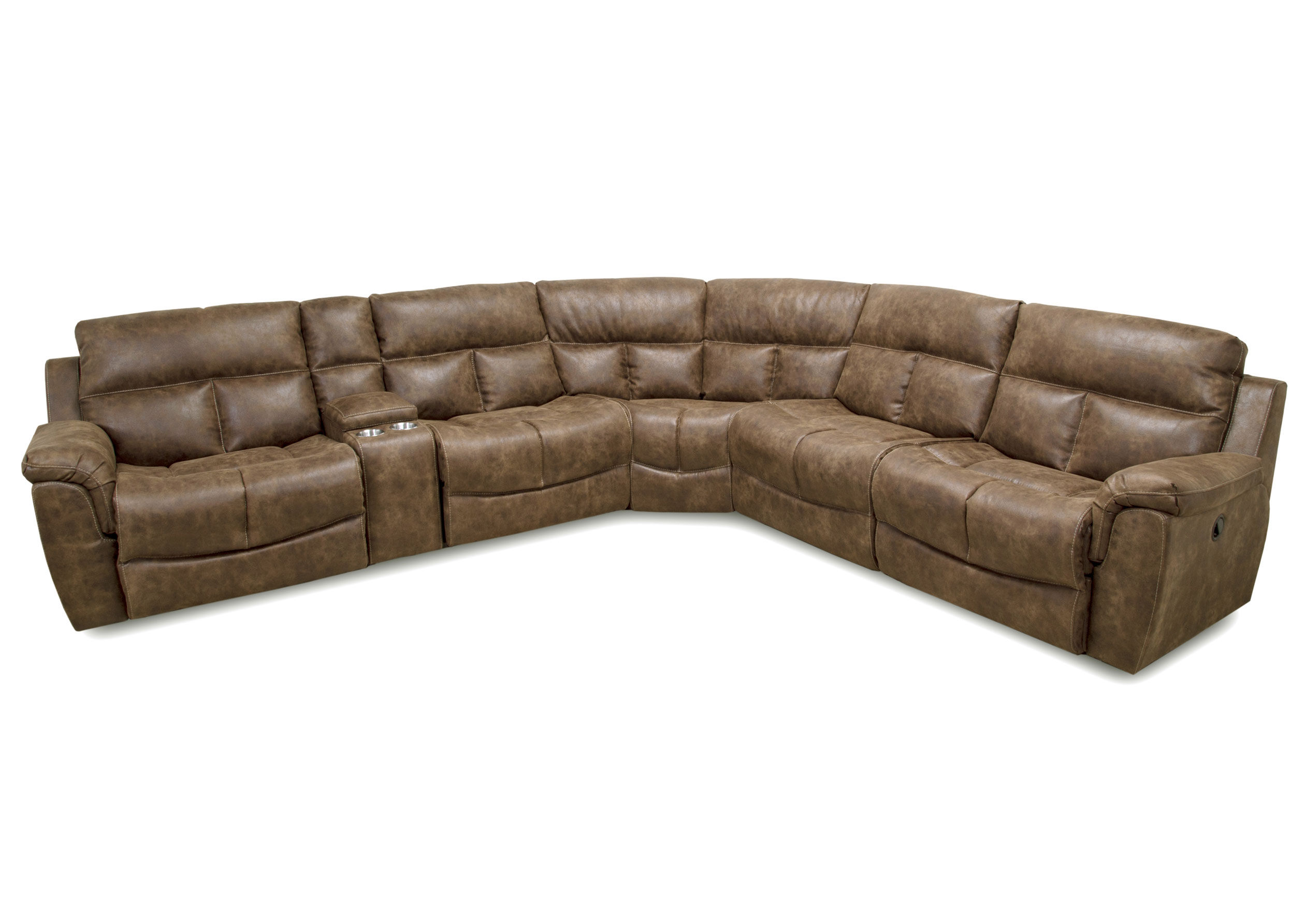 Stallion brown deals reclining sofa