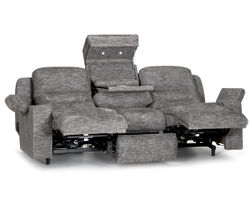 Beacon 798 Power Headrest Power Reclining 89" Sofa with Power Lumbar, USB Charging and Lighted Cupholders 