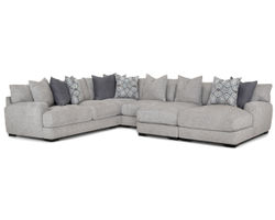 Crosby 903 Stationary Sectional (Features Wireless Phone Charging Console)