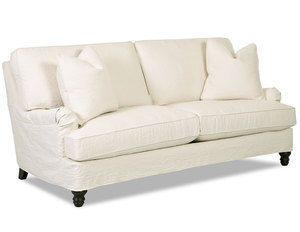 Loewy Slipcover Sofa with Down Cushions (82&quot;) Made to order fabrics