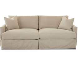 Leisure Slipcover Sofa (84&quot; - 94&quot;) Includes Arm Pillows