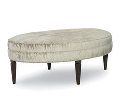 Ellipse 50&quot; x 30&quot; Rectangular Oval Ottoman (Made to Order Fabrics)