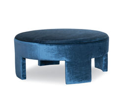 Margot 43" Round Cocktail Ottoman (+75 fabrics)