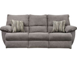 Sadler 89" Lay Flat Reclining Sofa with Dropdown Table in Mica