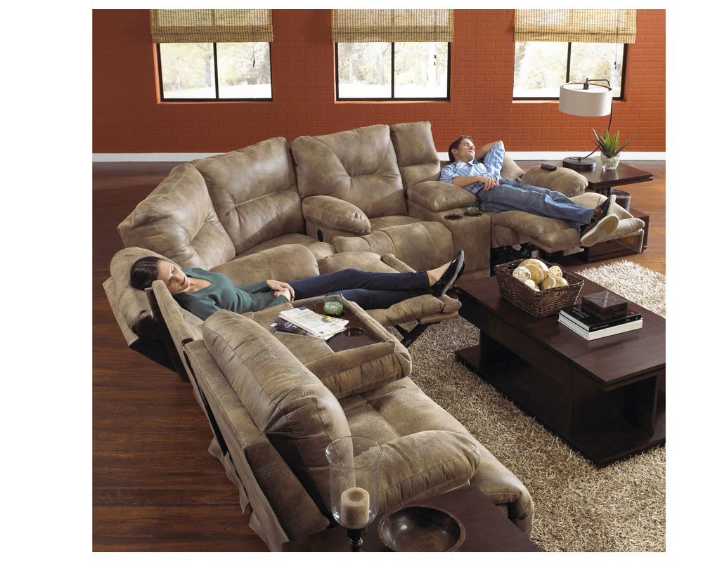 Voyager Layflat Reclining Sectional 3 Colors Available Sofas And Sectionals