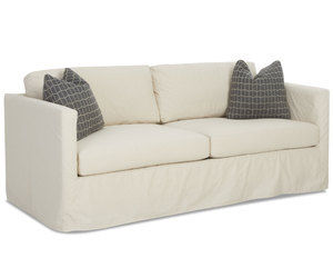 Soho Slipcover Stationary Sofa with Down Cushions (78&quot; or 90&quot;) Made to order fabrics