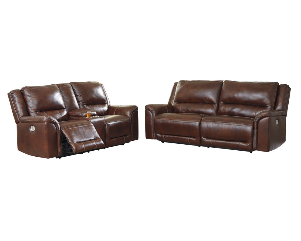 pairscassina 革オットマン Vernazza Chocolate Brown Leather Power Reclining Loveseat | Rooms