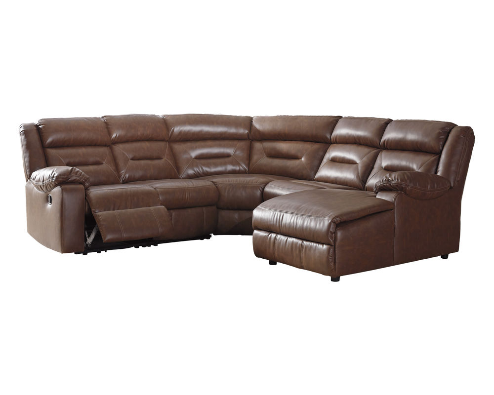 Coahoma 51104 Faux Leather Reclining Sectional - Thumbnail 5