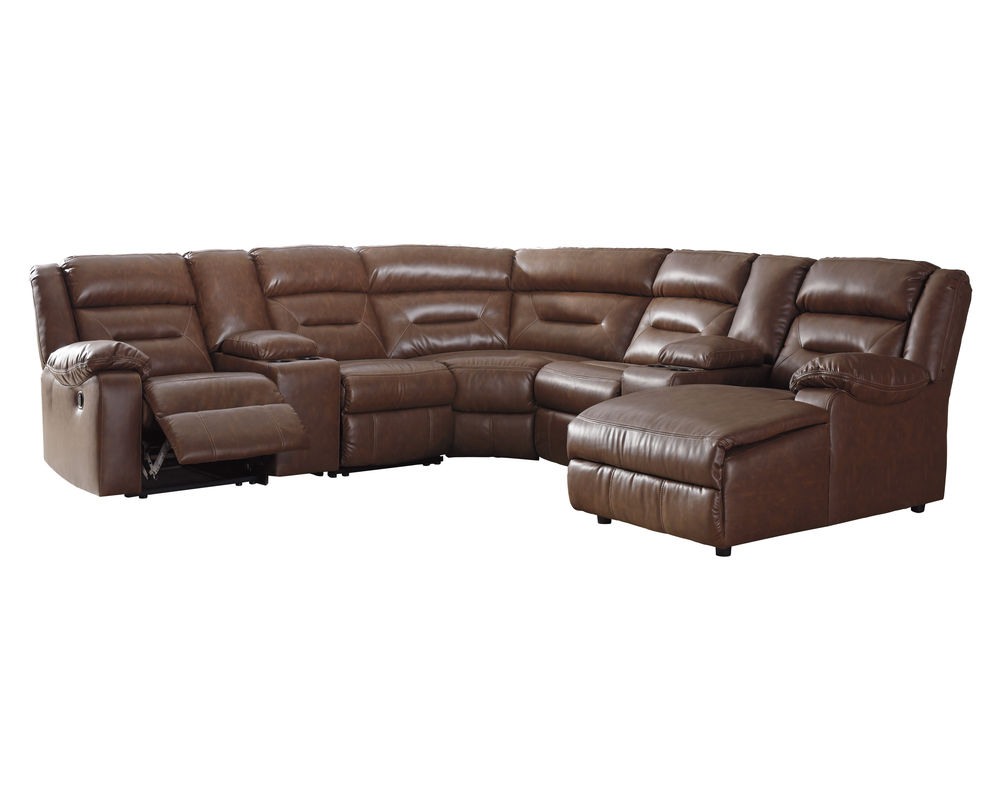 Coahoma 51104 Faux Leather Reclining Sectional