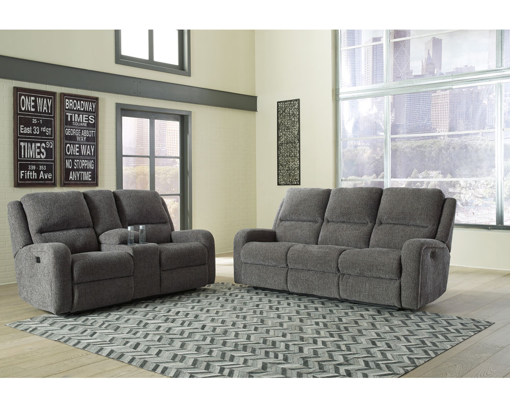 Krismen 78102 Power Headrest Power Reclining Sofa - Thumbnail 4