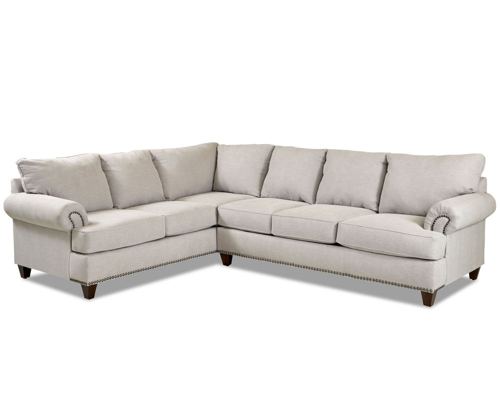 Alexa Stationary Nail Head Sectional