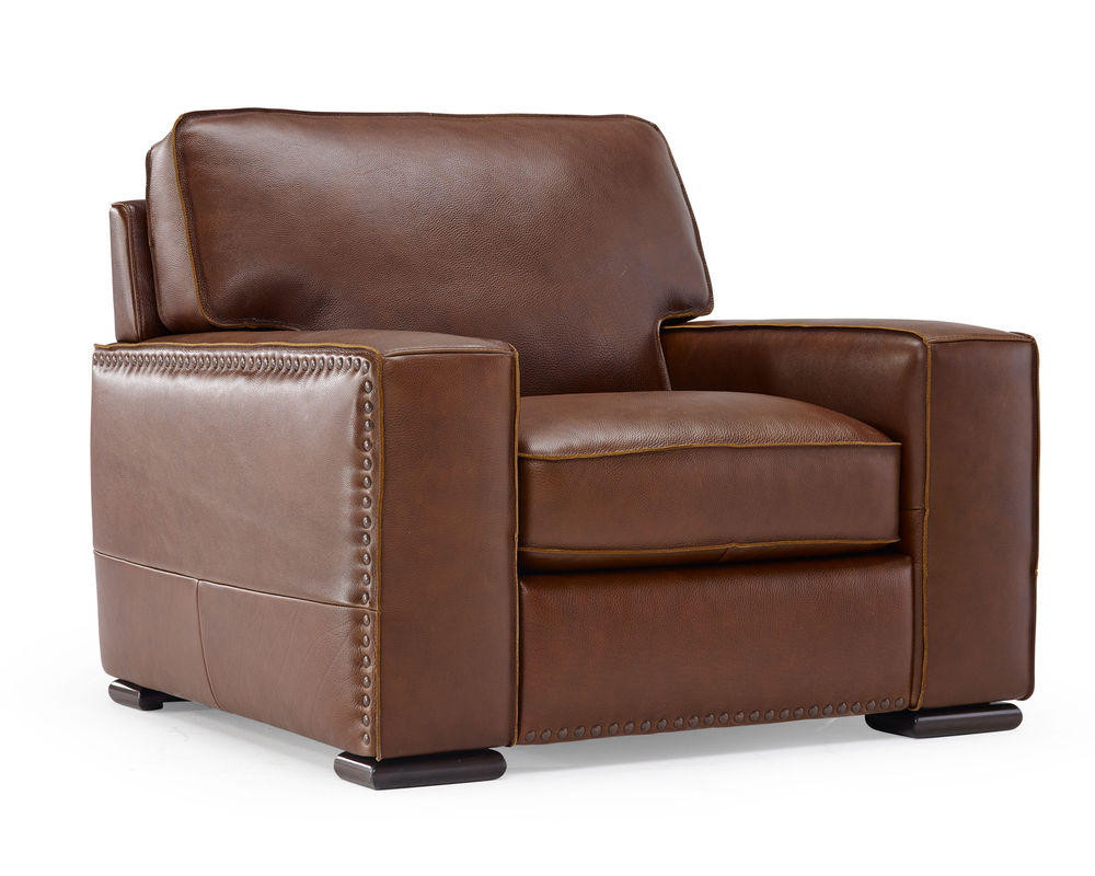 Vincenzo B858 Leather Stationary Chair