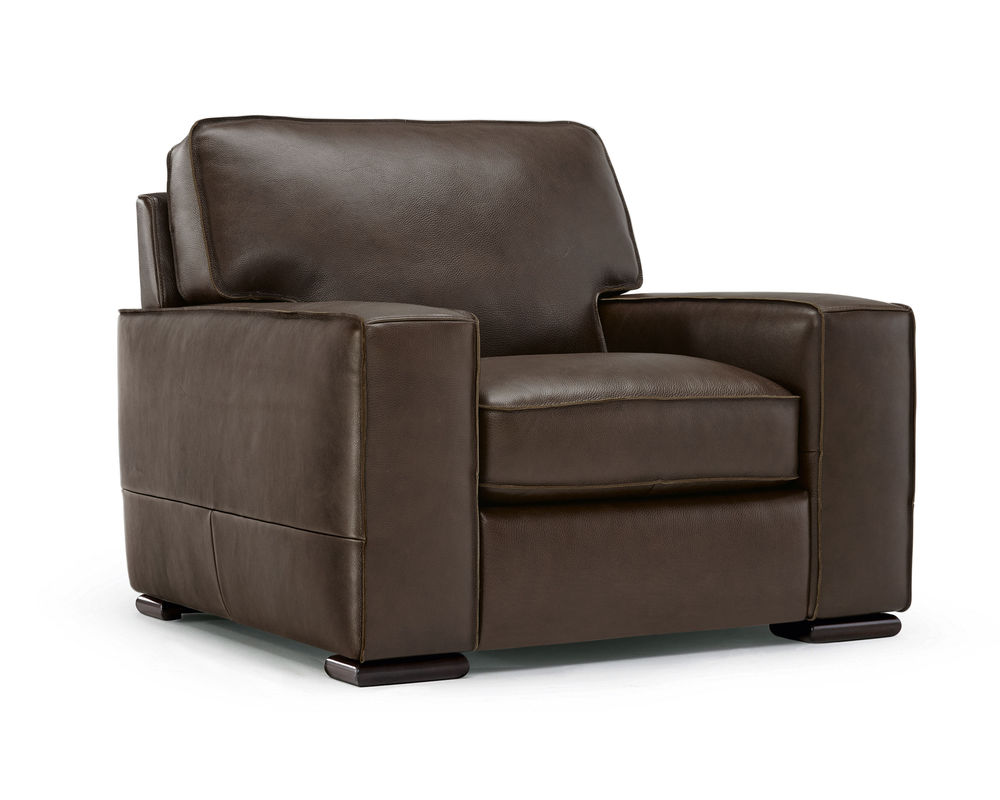 Vincenzo B858 Leather Stationary Chair - Thumbnail 3