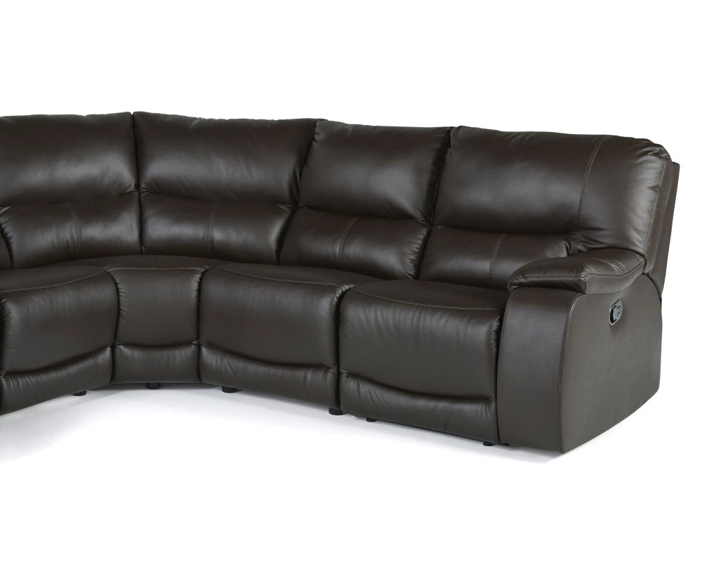 Norwood 41031 Leather Reclining Sectional - Thumbnail 4