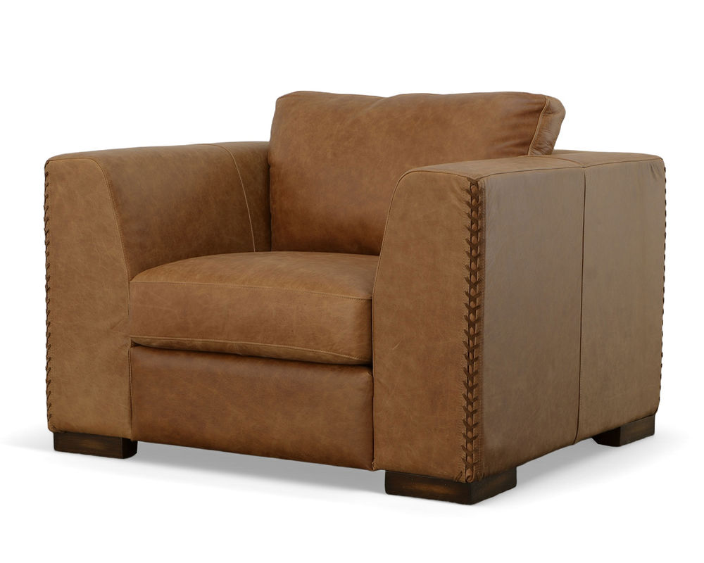 Hawkins 1347 Leather Loveseat (Light brown) | Sofas and Sectionals