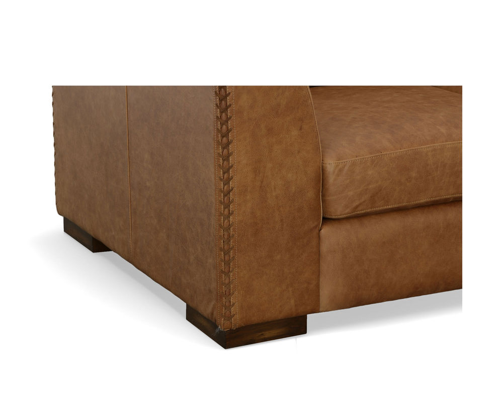 Hawkins 1347 Leather Loveseat (Light brown) | Sofas and Sectionals