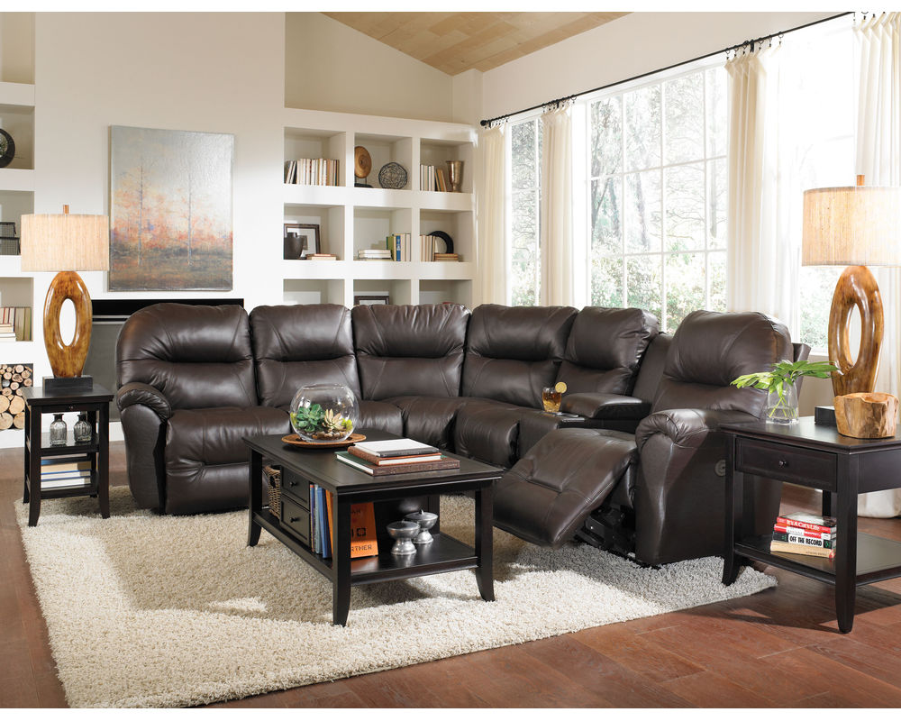 Bodie Leather Reclining Sectional (+3 leathers) | Sofas and Sectionals, image size:1000x800