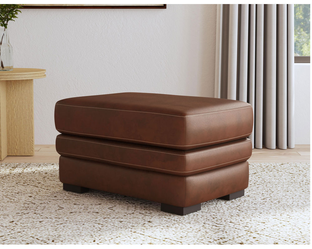 David 1825 All Leather Sofa (93