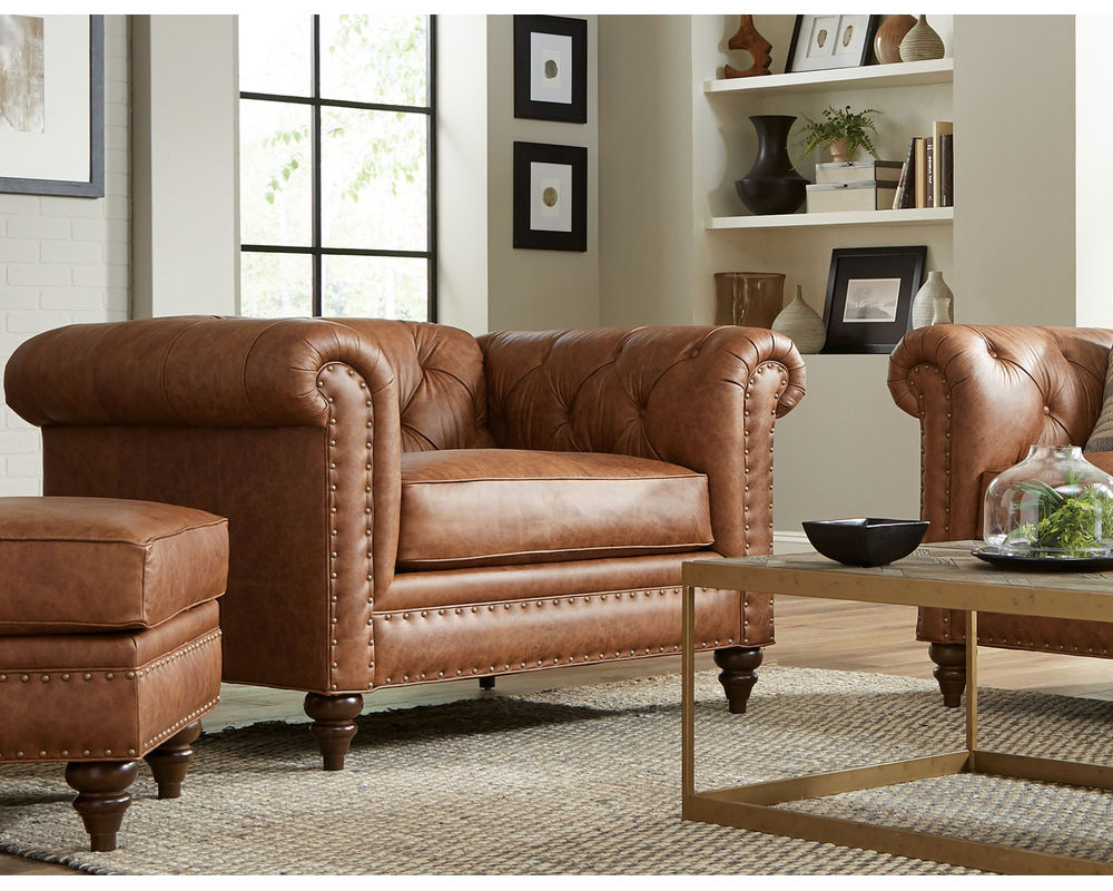 ピース　チェスターフィールド　アメリカ Chesterfield L7431 Leather Sofa (+40 leathers) 88