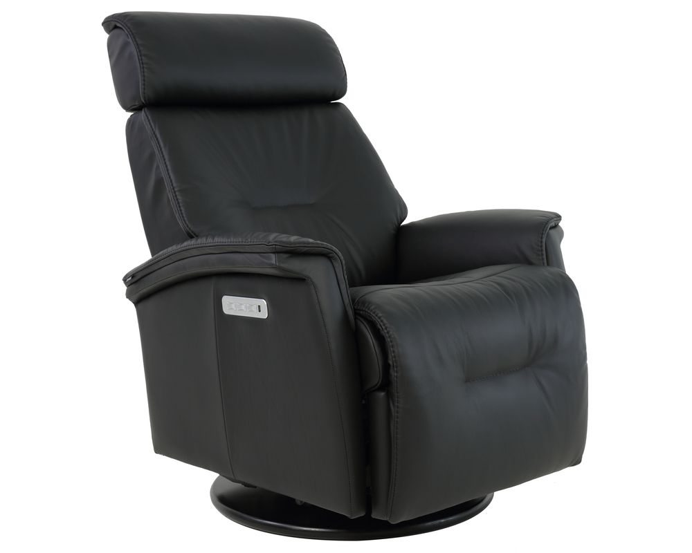 Rome Power Headrest - Lumbar - Recline Swivel Glider Recliner (+40  leathers) | Sofas and Sectionals, image size:1000x800